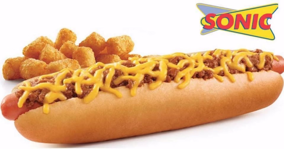 sonic menu chili dog